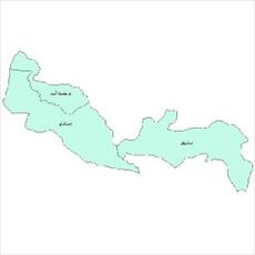 نقشه ی بخش های شهرستان میاندواب