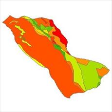 نقشه زمین شناسی شهرستان سروآباد