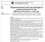 مقاله-ترجمه-شده-توانمندسازی-سازمانی-و-روانی-(روان-شناختی)-در-ارتباط-بین-مدیریت-منابع-انسانی-و-عملکرد