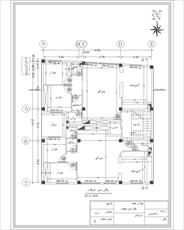 نقشه معماری ساختمان 5 طبقه 10 واحدی