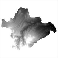 نقشه مدل رقومی ارتفاعی (DEM) شهرستان چاراویماق (واقع در استان آذربایجان شرقی)