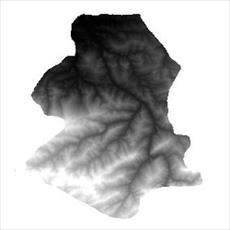 نقشه مدل رقومی ارتفاعی (DEM) شهرستان سوادکوه (واقع در استان مازندران)