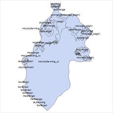 نقشه کاربری اراضی شهرستان مهاباد