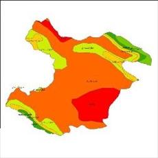 نقشه طبقات اقلیمی استان قزوین