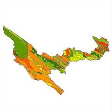 نقشه زمین شناسی شهرستان شیروان و چرداول