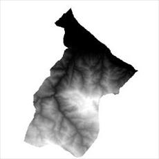 نقشه مدل رقومی ارتفاعی (DEM) شهرستان رودسر (واقع در استان گیلان)
