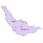 نقشه-ی-بخش-های-شهرستان-نکا