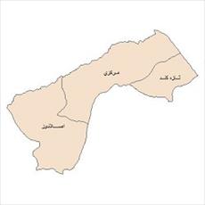 نقشه ی بخش های شهرستان پارس آباد