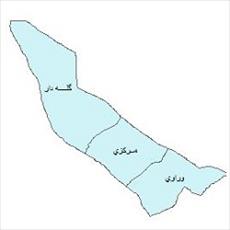 نقشه ی بخش های شهرستان مهر